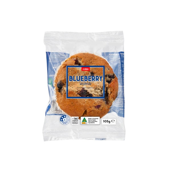 Coles Blueberry Muffin Single Serve | 1 each