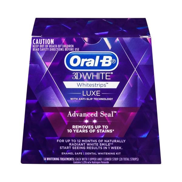 Oral B 3D White Luxe Advance Seal 14 Whitening Treatments | 1 pack