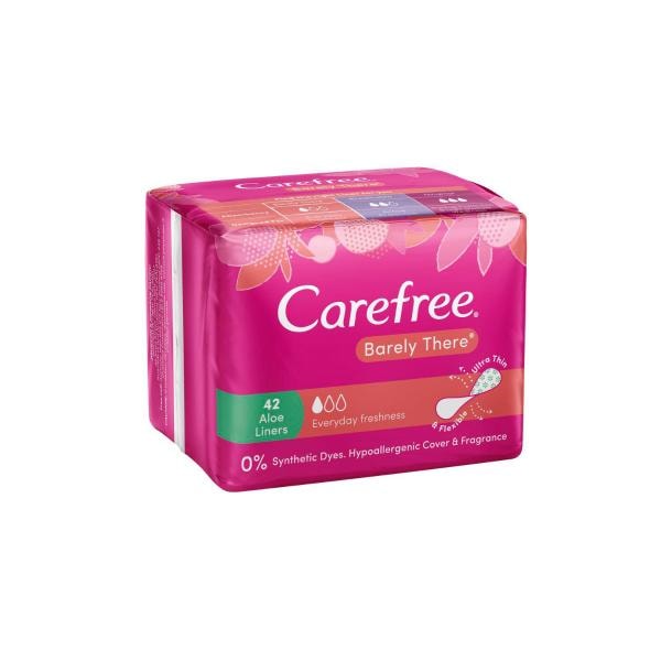 Carefree Barely There Scented Aloe Liners | 42 pack