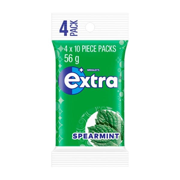 Extra Spearmint Sugar Free Chewing Gum 4x14g | 56g