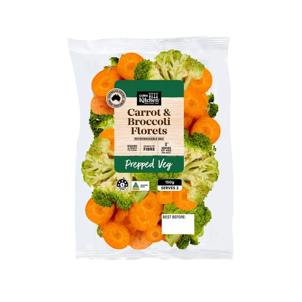 Coles Kitchen Carrot & Broccoli Florets | 150g