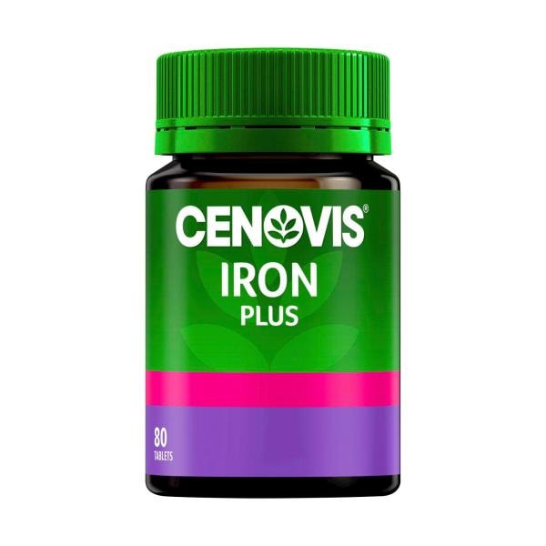 Cenovis Iron Plus Tablets For Women's Health | 80 pack