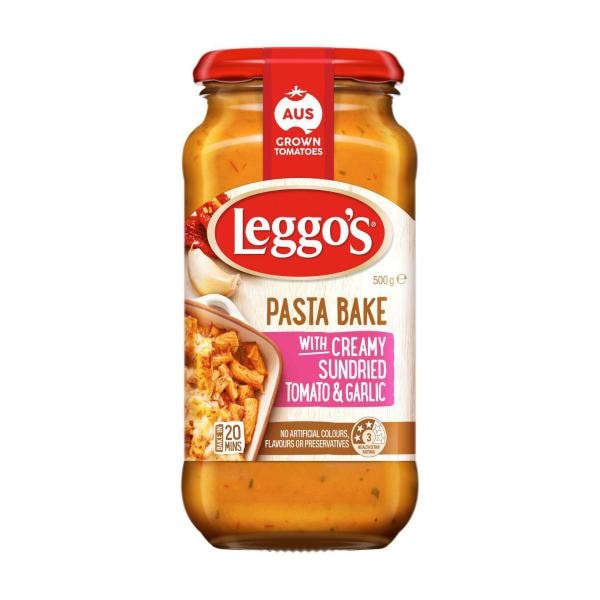 Leggo's Creamy Sundried Tomato & Garlic Pasta Bake Sauce | 500g