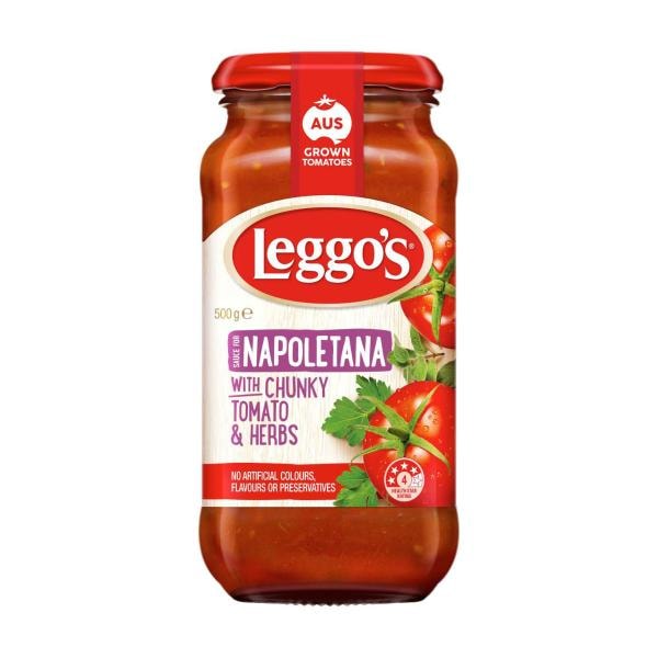 Leggo's Napoletana with Chunky Tomato & Herbs Pasta Sauce | 490g