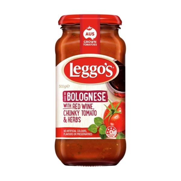 Leggo's Bolognese With Red Wine Pasta Sauce | 500g
