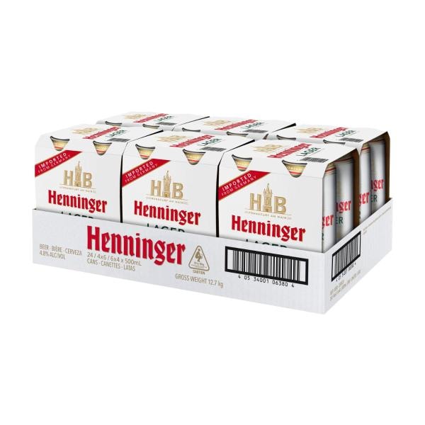 Henninger Lager Can 500mL | 24 Pack