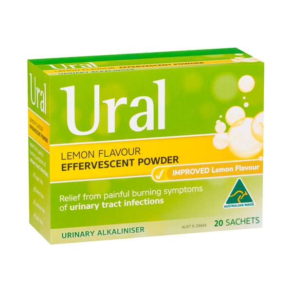 Ural Sugar Free 20 Effervescent Powder Sachets | 1 pack