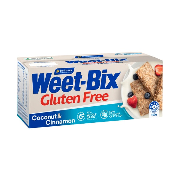 Sanitarium Weet-Bix Gluten Free Coconut & Cinnamon Breakfast Cereal | 400g