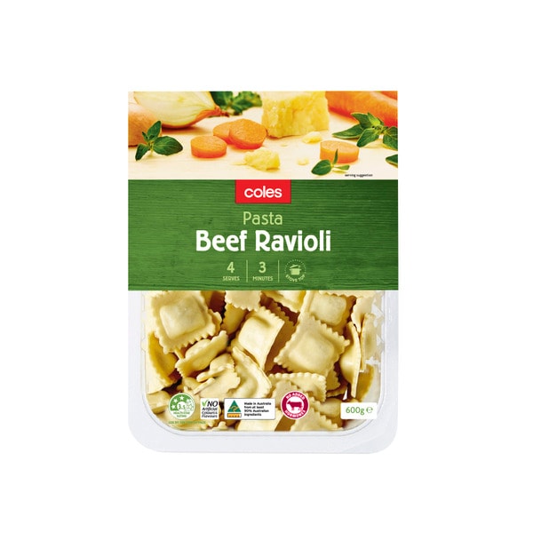 Coles Beef Ravioli Pasta | 600g