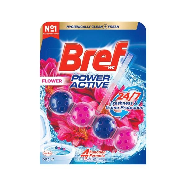 Bref Power Active Rim block Toilet Cleaner Fresh Flowers | 50g