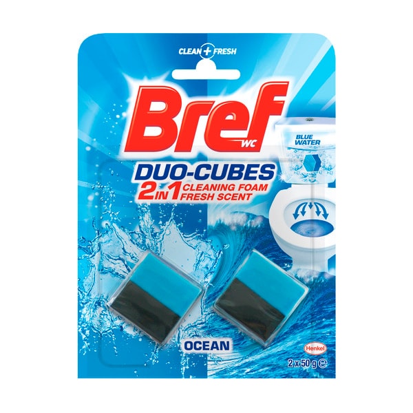 Bref Duo Cubes In Cistern Block Toilet Cleaner 2 In 1 Formular | 100g