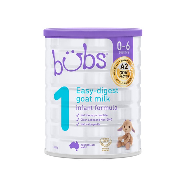 Bubs Goat Milk Infant Formula Stage 1 | 800g