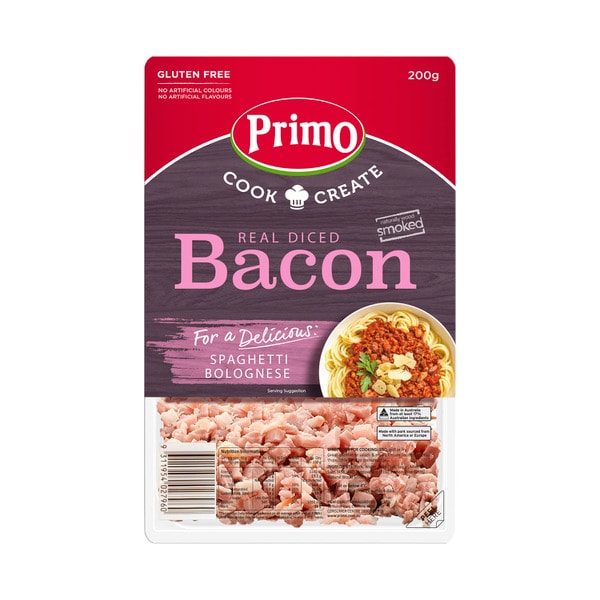 Primo Gluten Free Real Diced Bacon | 200g