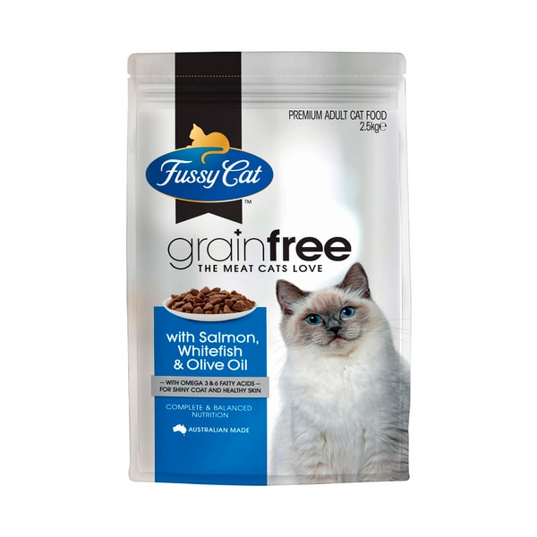 Fussy Cat Grain Free Adult Dry Cat food Salmon & Oceanfish With Olive Oil | 2.5kg