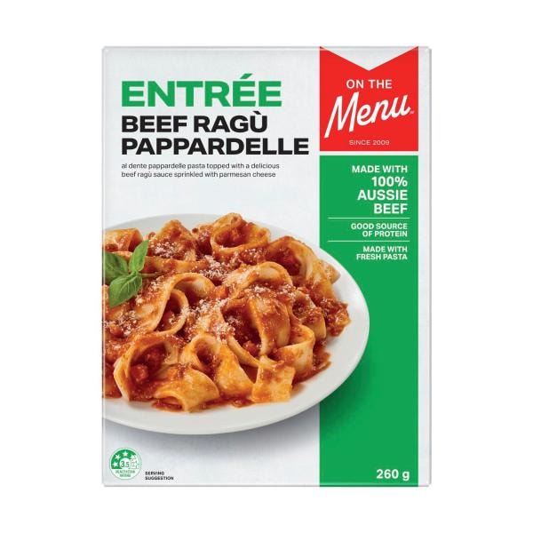 On The Menu Frozen Pappardelle Ragu | 260g