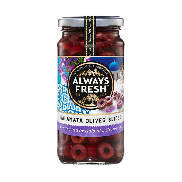 Always Fresh Kalamata Olives Sliced  | 220g