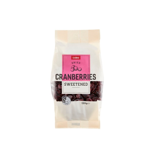 Coles Sweetened Dried Cranberries | 150g