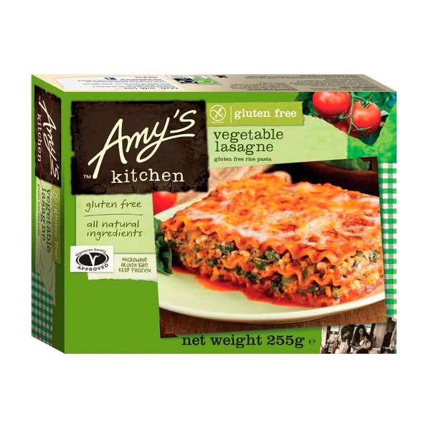 Amy's Kitchen Frozen Gluten Free Vegetable Lasagne | 255g