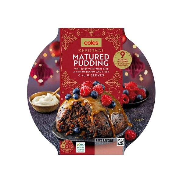 Coles Festive Matured Christmas Pudding Large | 700g