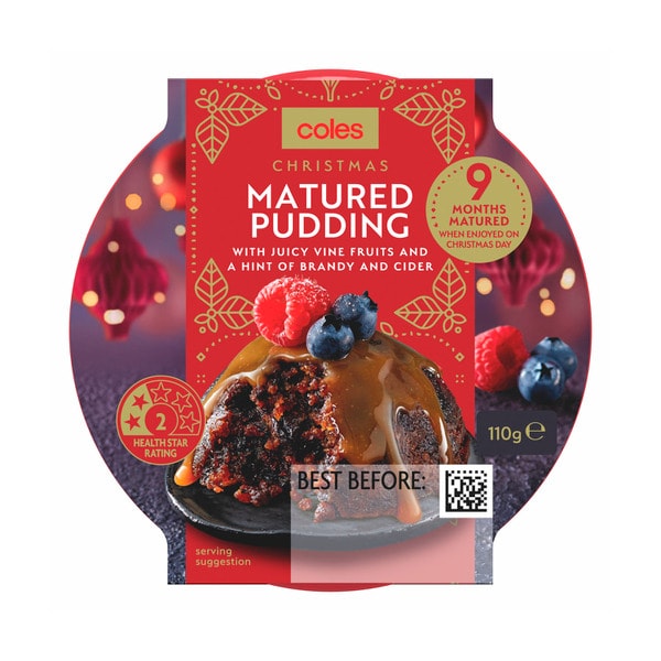 Coles Festive Matured Christmas Pudding Small | 110g