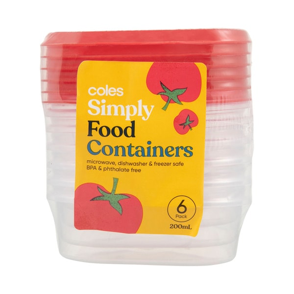 Cook & Dine Food Containers 200mL | 6 pack