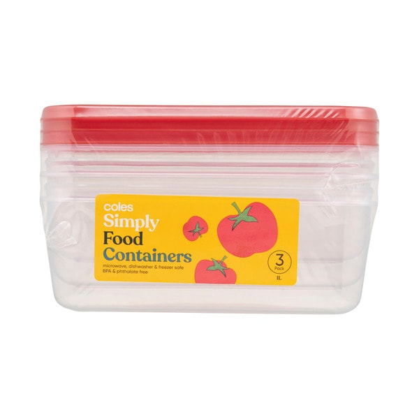 Cook & Dine Food Containers 1L | 3 pack
