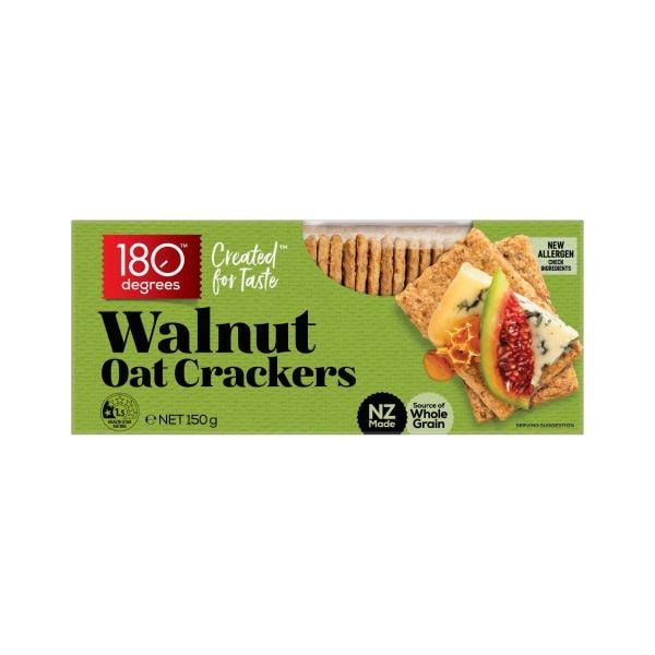180 Degrees Walnut Oat Crackers | 150g