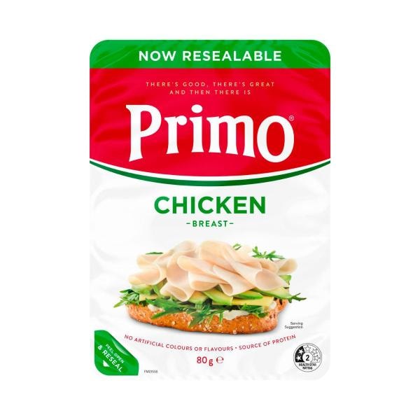 Primo Chicken Breast Thinly Sliced | 80g