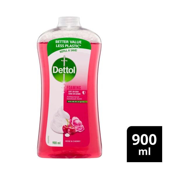 Dettol Rose & Cherry In Bloom Foam Hand Wash Refill | 900mL