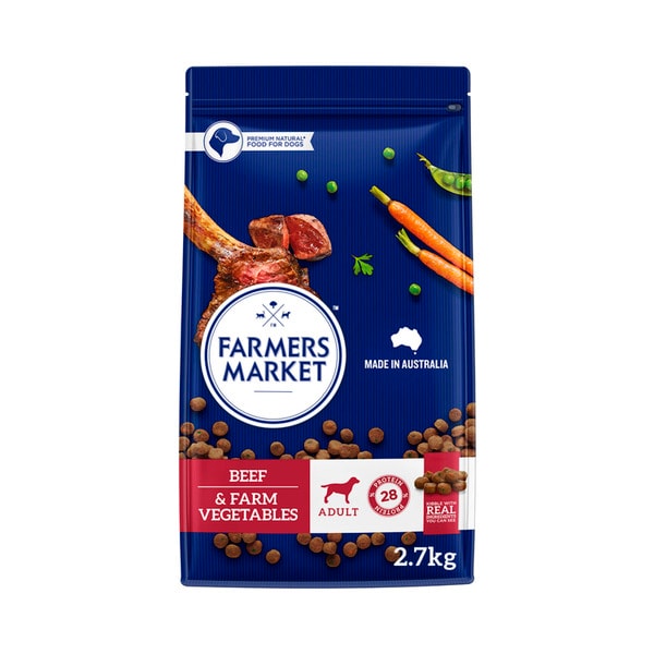 Farmers Market Adult Dry Dog Food Beef With Farm Vegetables | 2.7kg