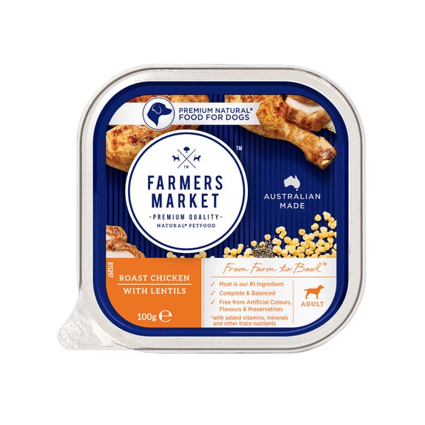 Farmers Market Adult Wet Dog Food Roast Chicken With Lentils | 100g