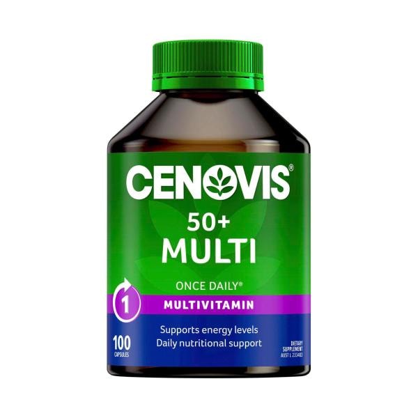 Cenovis 50+ Multivitamin Capsules Multi For Energy | 100 pack