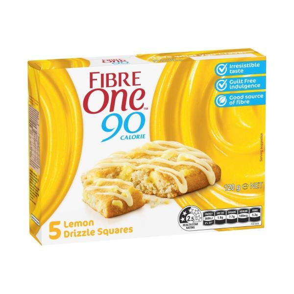 Fibre One Lemon Drizzle 5 Bars | 120g