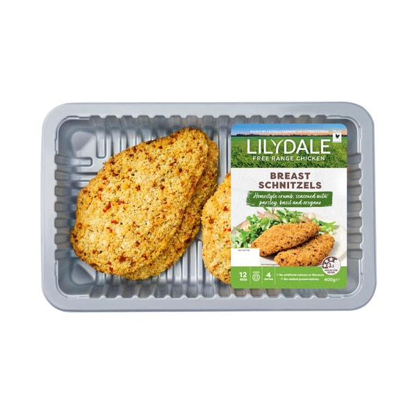 Lilydale Chicken Breast Schnitzels | 400g