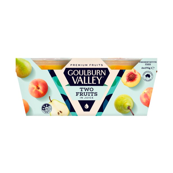 Goulburn Valley Two Fruits In Juice 2x170g | 2 pack