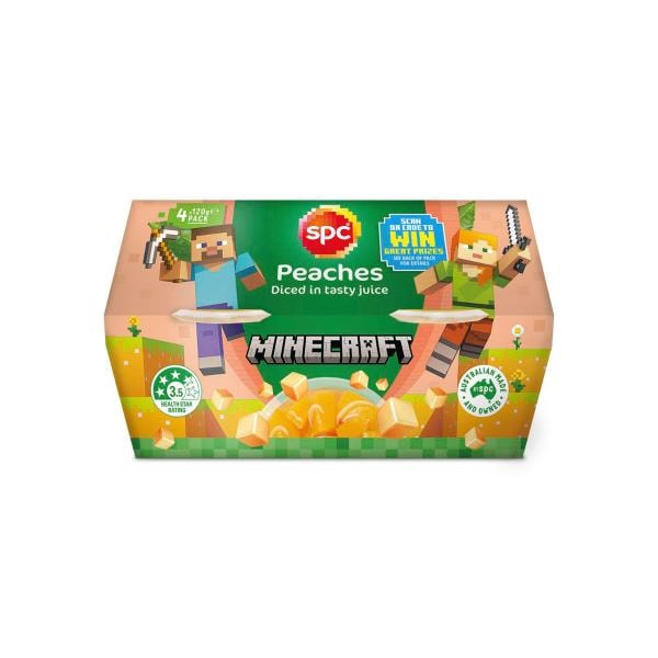 SPC Aussie Diced Peaches in Juice 120g | 4 pack