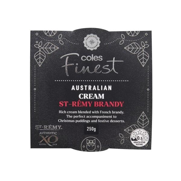 Coles Finest St.Remy Brandy Cream | 250g