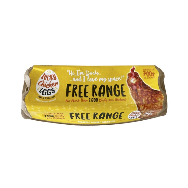 Lucky Chicken Free Range Eggs 12 pack | 700g