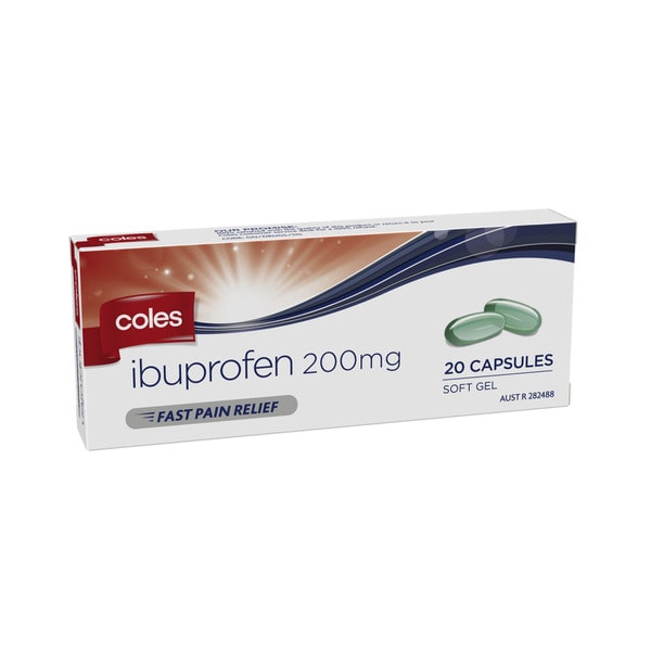 Coles Ibuprofen Soft Gel Capsules | 20 pack