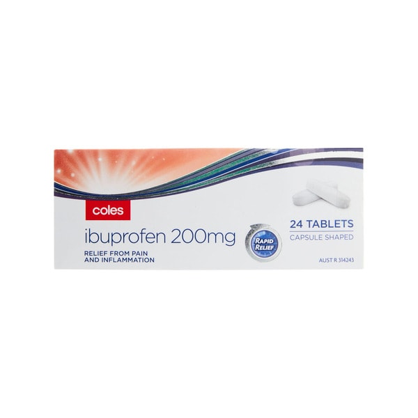 Coles Rapid Tablets Ibuprofen | 24pack