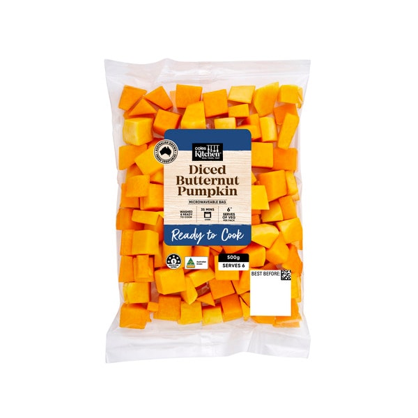 Coles Kitchen Australian Diced Butternut Pumpkin | 500g