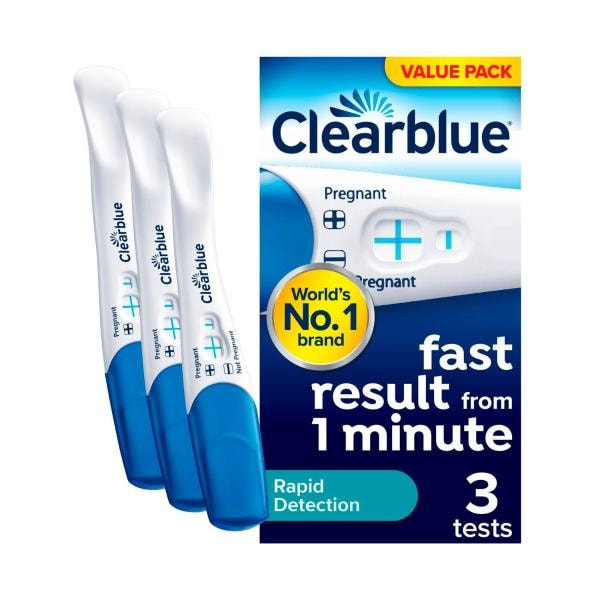Clearblue Visual Rapid Detection Pregnancy Test Kit | 3 pack