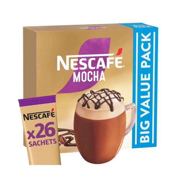 Nescafe Mocha Coffee Sachets | 26 Pack