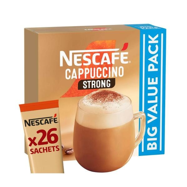 Nescafe Cafe Menu Coffee Cappuccino Strong | 26 Pack