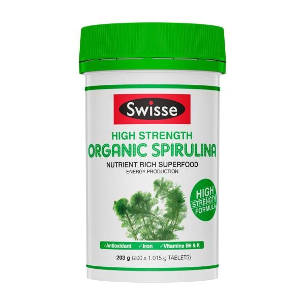 Swisse Ultiboost High Strength Organic Spirulina | 200 pack