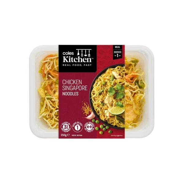 Coles Kitchen Chicken Singapore Noodle | 350g