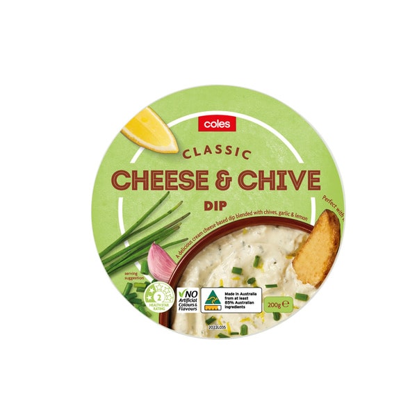Coles Cheese & Chive Dip | 200g