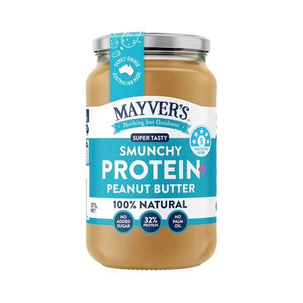 Mayver's Natural Peanut Butter High Protein | 375g