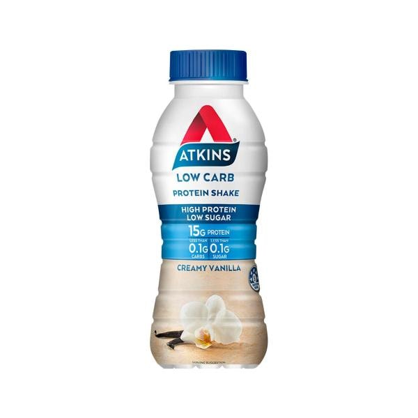 Atkins Low Carb Creamy Vanilla Flavoured Protein Shake | 330mL