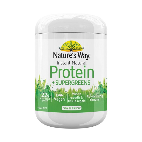 Nature's Way Instant Natural Protein with Super Greens Powder | 300g